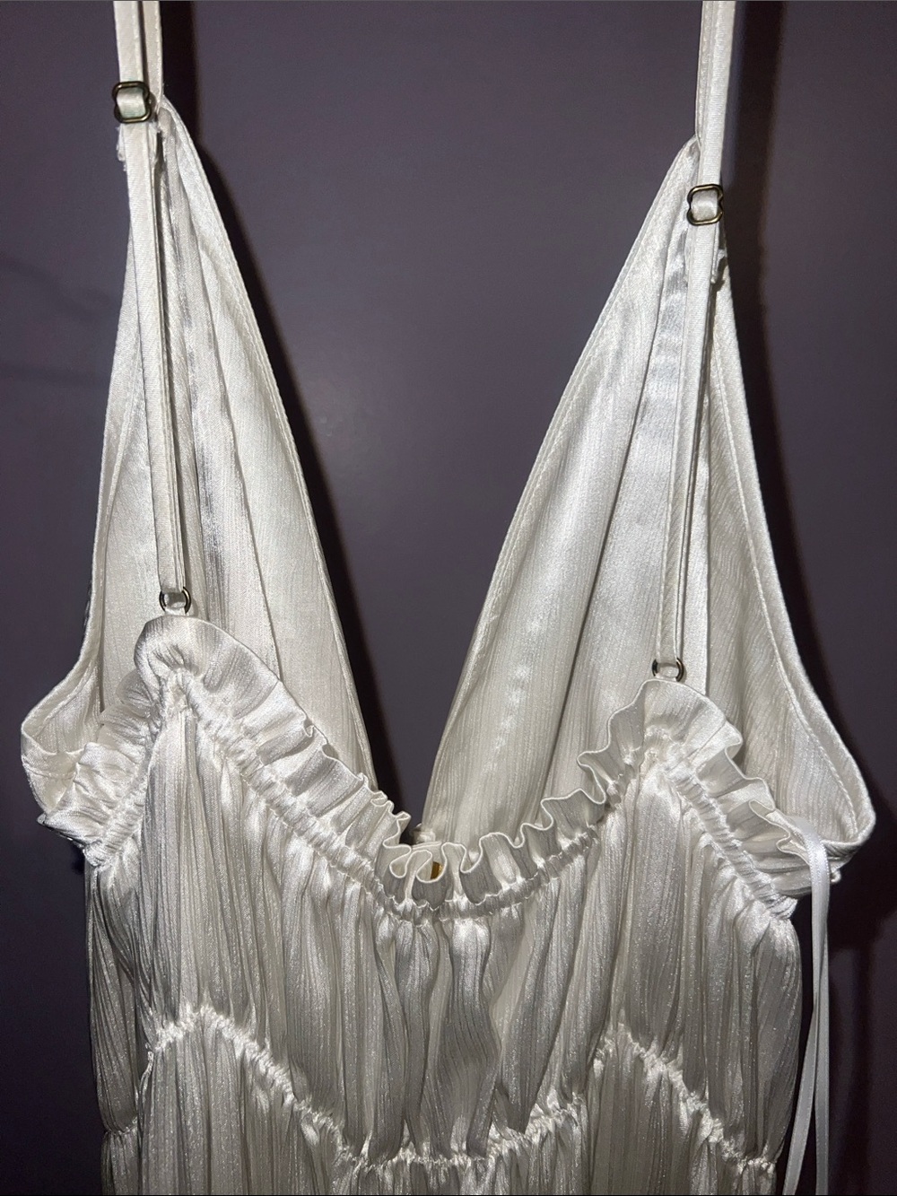 Ramy Brook White Tiered Maxi Dress - Picture 5 of 5